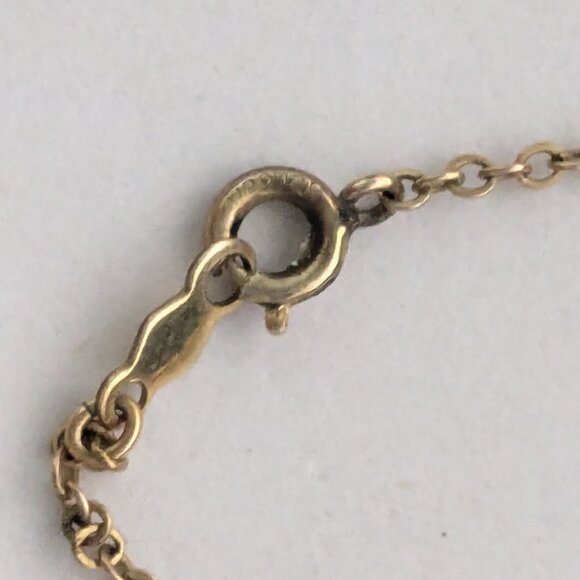 Vintage CACO 12K Gold Filled Micro Mosaic Italy Pendant Necklace - Picture 4 of 5